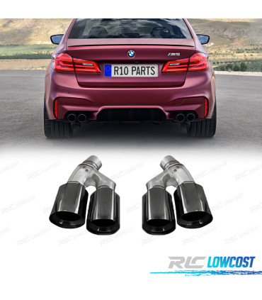 PONTEIRAS DE ESCAPE BMW G30 G31 20- LOOK M5 PRETO