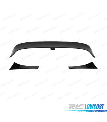 SPOILER AILERON VOLKSWAGEN VW GOLF 7 7.5 GTI R 12-20 LOOK CLUBSPORT PRETO BRILHANTE