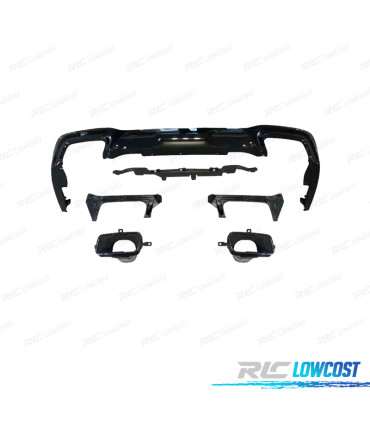 DIFUSOR BMW F44 21-23 + PONTEIRAS ESCAPE PRETO BRILHANTE