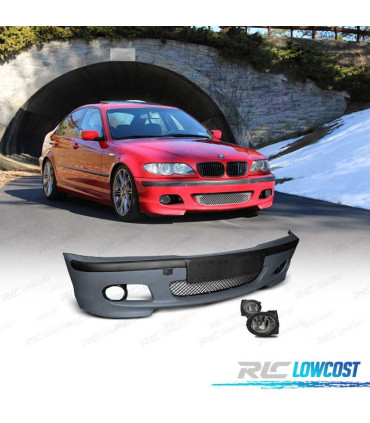 KIT CONJUNTO PÁRA-CHOQUES PACK M + FARÓIS DE NEVOEIRO BMW E46