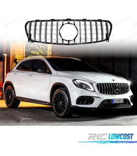 GRELHA FRONTAL MERCEDES GLA X156 2017- PRETO CROMADO LOOK AMG GT