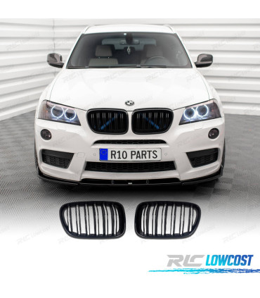 GRELHA FRONTAL BMW X3 F25 10-14 PRETO FOSCO LOOK M