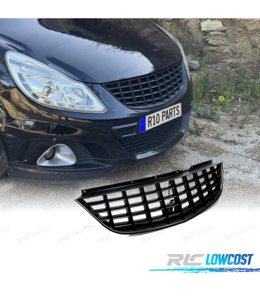 GRELHA FRONTAL PARA OPEL CORSA D 07-11 PRETO