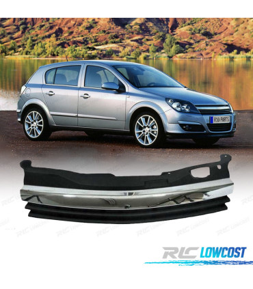 GRELHA OPEL ASTRA H 04-07 PRETA COM MOLDURAS CROMADAS