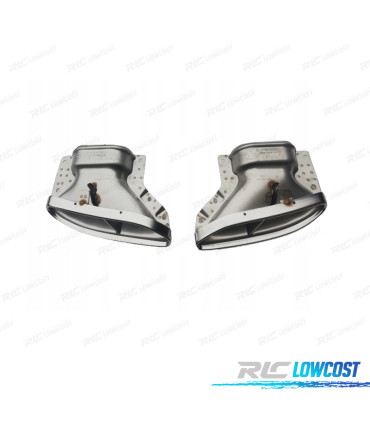 PONTEIRAS DE ESCAPE MERCEDES CLASSE S W222 13-17 LOOK MAYBACH AMG CROMADO