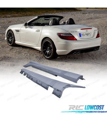 EMBALADEIRAS LATERAIS MERCEDES SLK R172 11-15 LOOK AMG