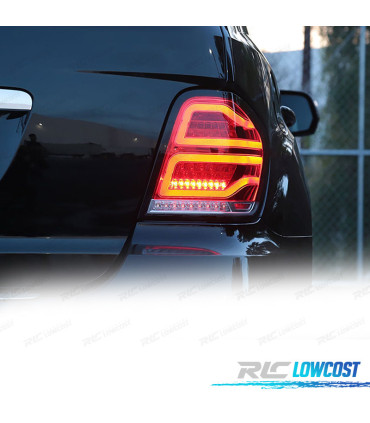 FAROLINS MERCEDES W164 05-08 LED BAR VERMELHO CLARO