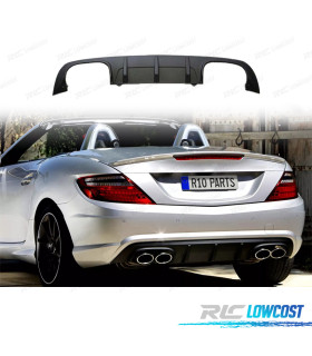 DIFUSOR MERCEDES CLASSE SLK R172 11-15 LOOK AMG DUPLA SAÍDA