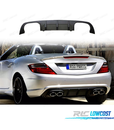 DIFUSOR MERCEDES CLASSE SLK R172 11-15 LOOK AMG DUPLA SAÍDA