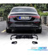 DIFUSOR MERCEDES CLASSE S W223 21-24 LOOK AMG S63 PRETO BRILHANTE + PONTEIRAS DE ESCAPE