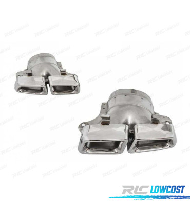 PONTEIRAS DE ESCAPE MERCEDES CLASSE CLS W218 11-14 LOOK AMG CROMADO