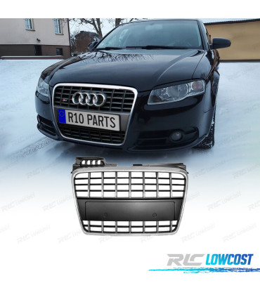 GRELHA AUDI A4 B7 04-07 LOOK S LINE CROMADO