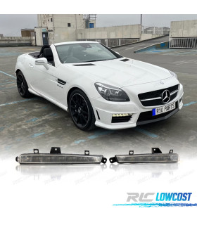 LUZES DIURNAS MERCEDES SLK R172 LOOK AMG LED