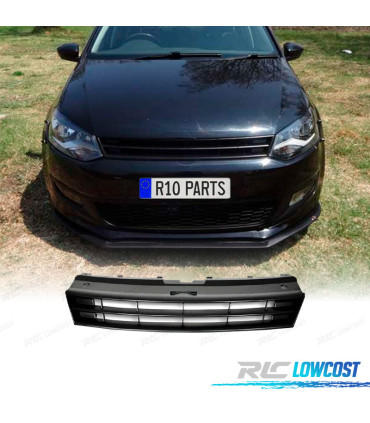 GRELHA FRONTAL VOLKSWAGEN VW POLO V 5 6R 09-14 PRETA
