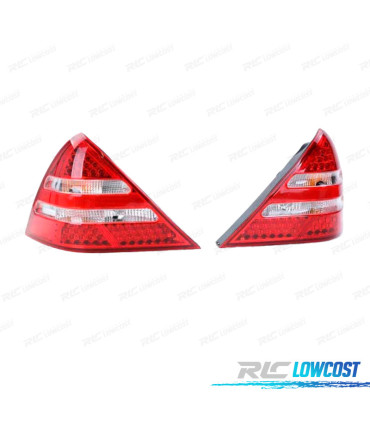 FAROLINS LED PARA MERCEDES SLK R170 96-04 VERMELHO BRANCO