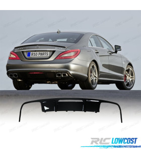 DIFUSOR MERCEDES CLS C218 11-14 LOOK C63 AMG PRETO BRILHANTE