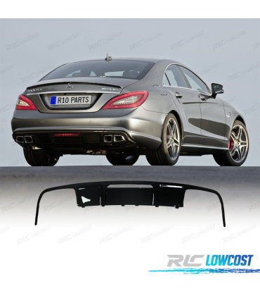 DIFUSOR MERCEDES CLS C218 11-14 LOOK C63 AMG PRETO BRILHANTE