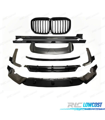 KIT CARROÇARIA BMW X7 G07 19-21 LOOK BLACK KNIGHT PRETO BRILHANTE