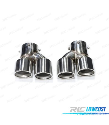 PONTEIRAS DE ESCAPE BMW G20 20-22 LOOK M CROMADO