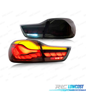 FAROLINS FULL LED BMW F32 F33 F36 F82 LIGHT BAR OLED FUMADO