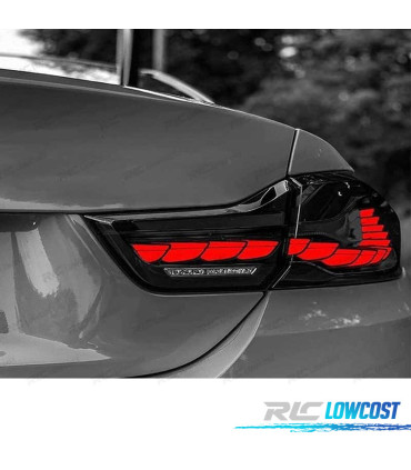 FAROLINS FULL LED BMW F32 F33 F36 F82 LIGHT BAR OLED FUMADO