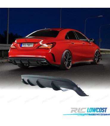 DIFUSOR TRASEIRO MERCEDES CLA C11716-19 LOOK AMG A45 PRETO MAT
