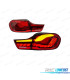 FAROLINS FULL LED BMW F32 F33 F36 LIGHT BAR OLED FUNDO VERMELHO 13-18