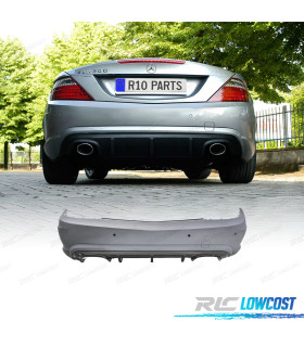 PÁRA-CHOQUES TRASEIRO MERCEDES SLK R172 11-15 LOOK AMG SAIDA SIMPLES