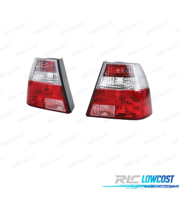 FAROLINS TRASEIROS VOLKSWAGEN VW BORA 98-05 VERMELHO BRANCO