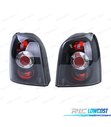 FAROLINS TRASEIROS AVANT AUDI A4 B5 95-01 PRETA