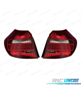 FAROLINS BMW E87 E81 FUMADAS LED BRANCO VERMELHO