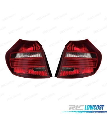 FAROLINS BMW E87 E81 FUMADAS LED BRANCO VERMELHO