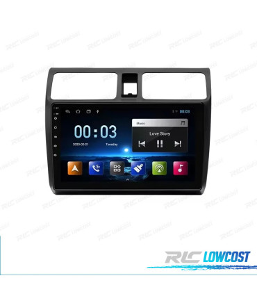 AUTO RADIO GPS ANDROID 12 PARA SUZUKI SWIFT 04-10