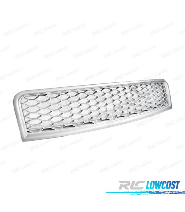 GRELHA FRONTAL AUDI A4 B6 00-04 LOOK RS CINZA MATE