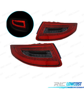 FAROLINS PORSCHE 911 997 04-08 LED VERMELHO FUMADO