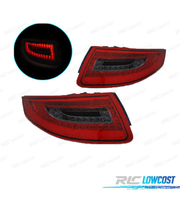 FAROLINS PORSCHE 911 997 04-08 LED VERMELHO FUMADO