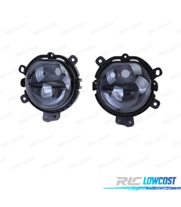 FARÓIS DE NEVOEIRO MINI ONE COOPER F54 F55 F56 F57 13- PRETO FUMADO
