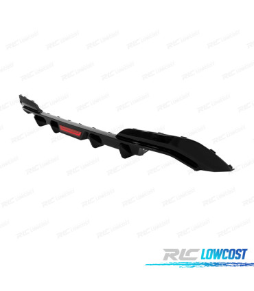 DIFUSOR BMW G20 19-22 LOOK M PERFORMANCE PRETO BRILHANTE + LUZ DE TRAVAGEM
