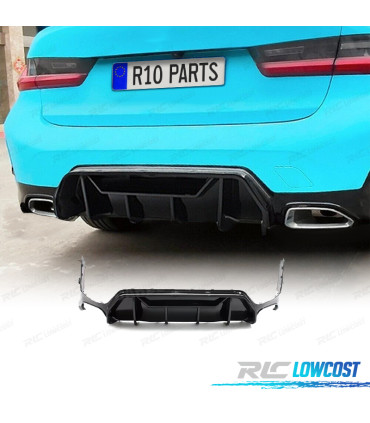 DIFUSOR BMW G20 23-25 LOOK M PRETO BRILHANTE