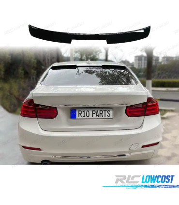 SPOILER VIDRO TRASEIRO BMW F30 LOOK M4 PRETO BRILHANTE
