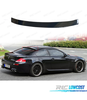 SPOILER DE TETO BMW E63 03-08 LOOK M PRETO BRILHANTE