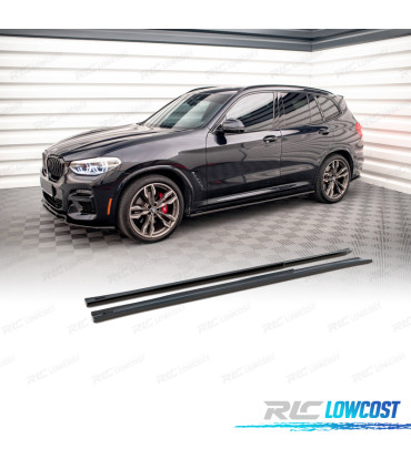 EXTENSÕES DE EMBALADEIRAS BMW X3 G01 21-24 LOOK M PRETO BRILHANTE