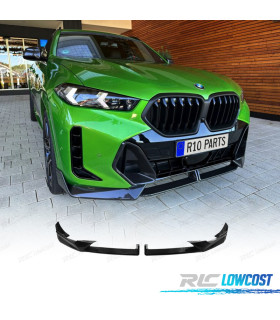 SPOILER LIP BMW X6 G06 19-22 LOOK M PRETO BRILHANTE