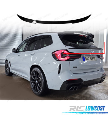 AILERON SPOILER BMW X3 G01 21-24 LOOK M PRETO BRILHANTE