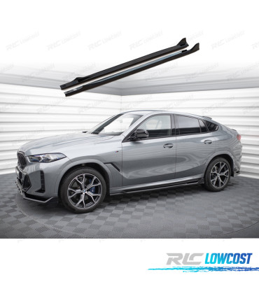 EXTENSÕES DE EMBALADEIRAS BMW X6 G06 23- LOOK M PERFORMANCE PRETO BRILHANTE