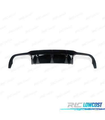 DIFUSOR MERCEDES W204 07-14 LOOK C63 AMG PRETO BRILHANTE