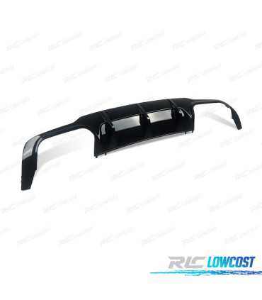 DIFUSOR MERCEDES W204 07-14 LOOK C63 AMG PRETO BRILHANTE