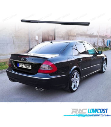 AILERON SPOILER TRASEIRO MERCEDES E CLASSE W211 SEDAN 03-08 AMG LOOK PRETO BRILHANTE