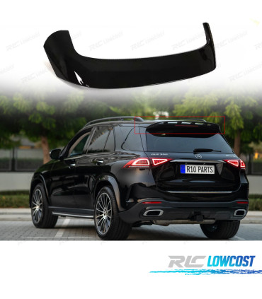 AILERON SPOILER MERCEDES GLE W167 20- LOOK AMG PRETO BRILHANTE