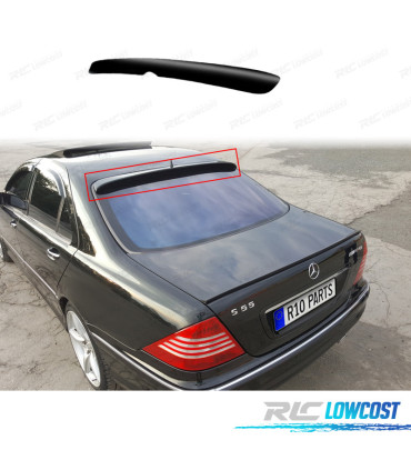 AILERON MERCEDES CLASSE S W220 98-05 LOOK AMG PRETO BRILHANTE